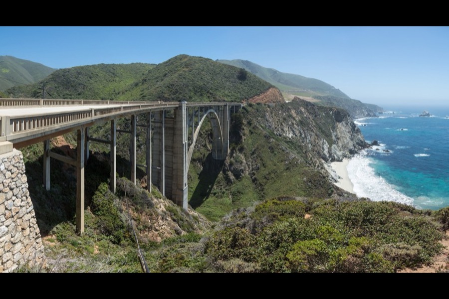 Bixby Creek Bridge on the Big Sur coast of California