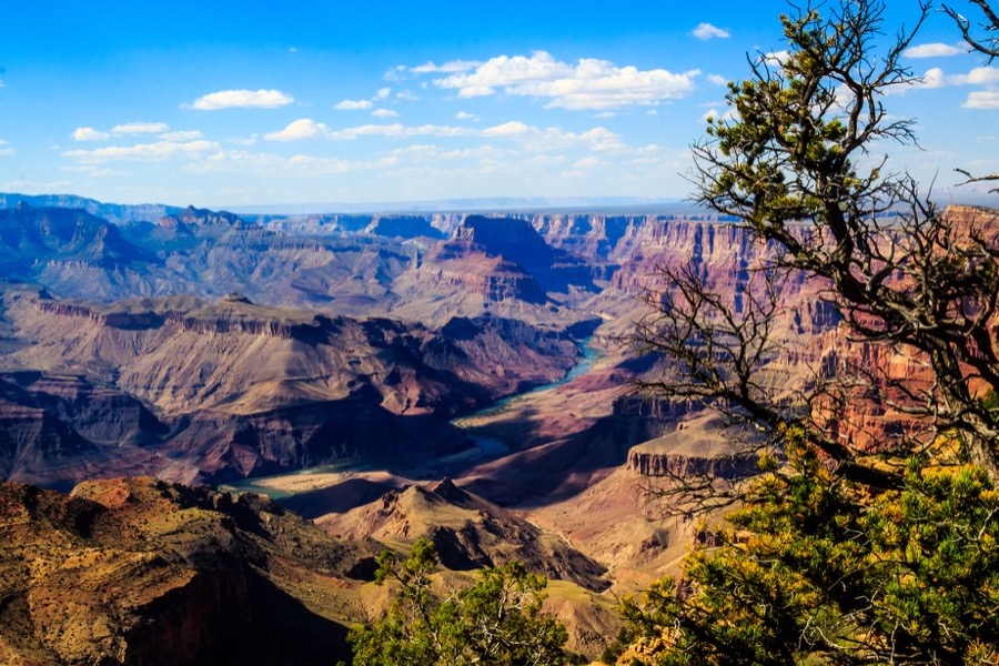Grand Canyon South Rim at sunset