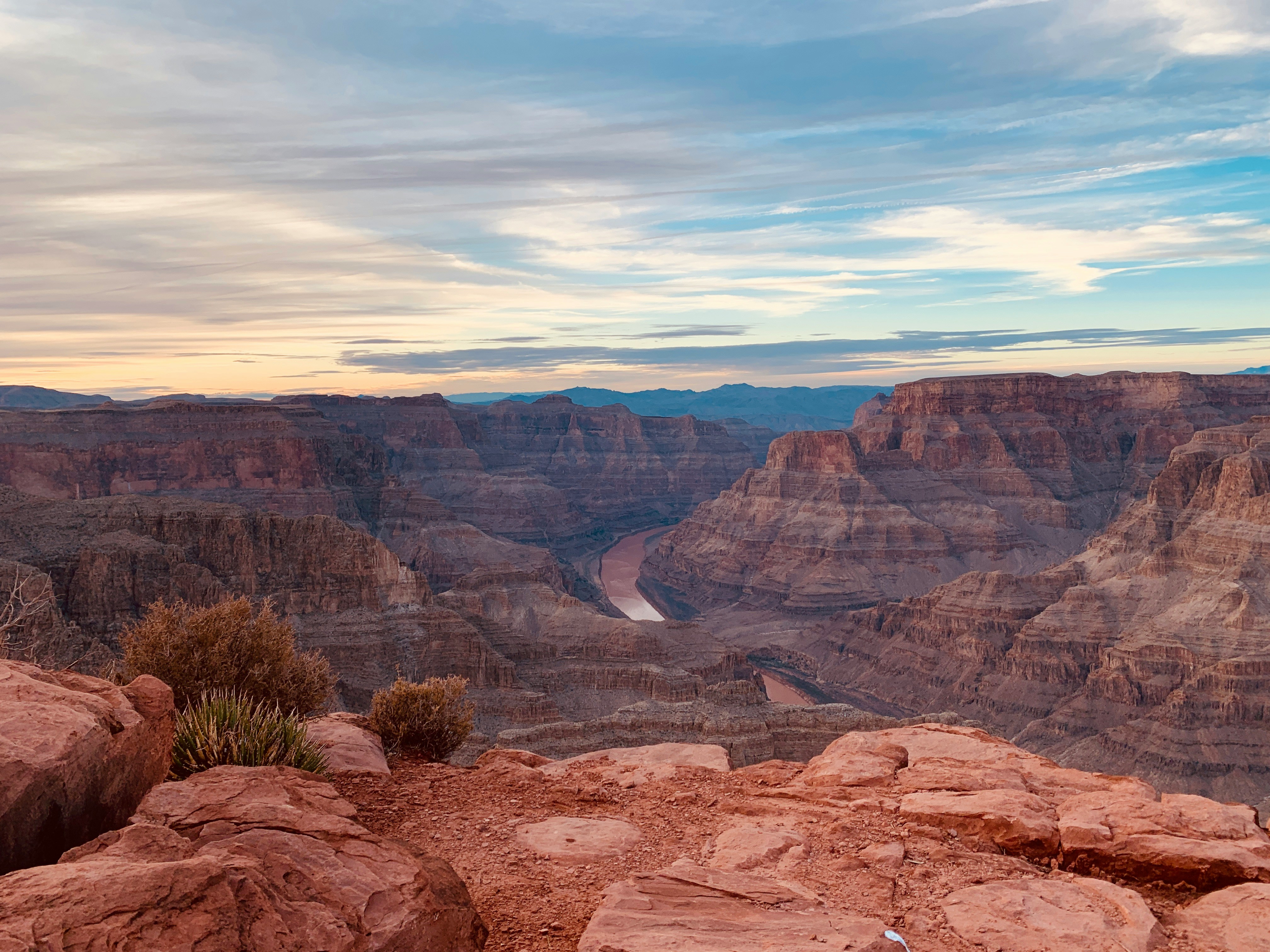 Grand Canyon South Rim at sunset